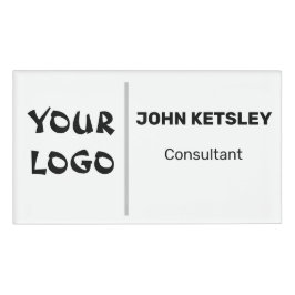 スモールネームバッジマグネットビジネスロゴ従業員スタッフ 名札