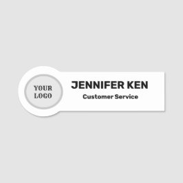 スモールネームバッジマグネットビジネスロゴ従業員スタッフ 名札