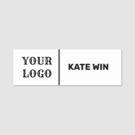 スモールネームバッジマグネットビジネスロゴ従業員スタッフ 名札