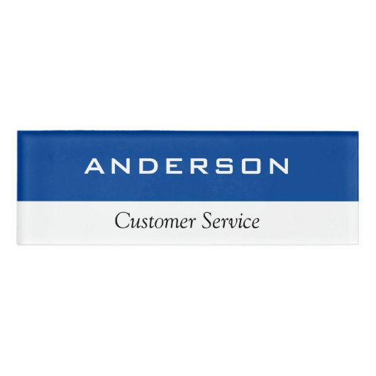 スモールネームバッジマグネット従業員スタッフ 名札 (正面)