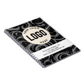 スモールノーパーソナライズされたトカスタムノートブックのビジネスロゴ ノートブック (右側)