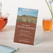 スモールバケーションレンタルWIFIアクセス – カスタム写真 台座サイン (インサイチュ)