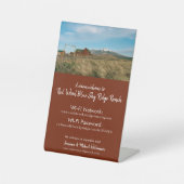 スモールバケーションレンタルWIFIアクセス – カスタム写真 台座サイン (正面)