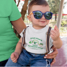 スモールパイントの初めてのセントパトリックデーの楽しみ ベビーTシャツ