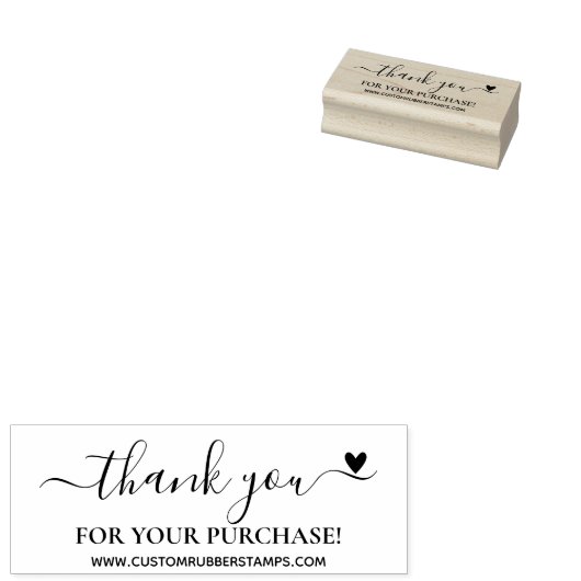 スモールビジネスのお客様に感謝 ラバースタンプ (押印)