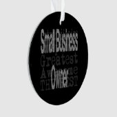 スモールビジネスのオーナーの超常者 オーナメント (正面)