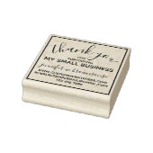 スモールビジネスのサポートに感謝シンプルする ラバースタンプ (スタンプ)