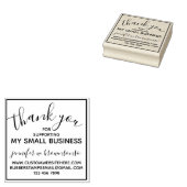 スモールビジネスのサポートに感謝シンプルする ラバースタンプ (押印)