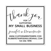スモールビジネスのサポートに感謝シンプルする ラバースタンプ (インプリント)