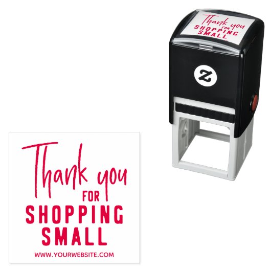 スモールビジネスのショッピングに感謝 セルフインキングスタンプ (インサイチュ)
