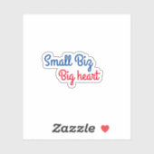 スモールビジネスのビッグ・ハート型の小規模企業 シール (シート)