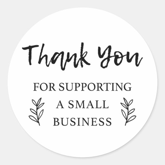 スモールビジネスのラベル ラウンドシール (正面)