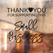 スモールビジネスの広場をサポートしてくれてありがとう ウィンドウサイン (シート2)