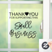 スモールビジネスの広場をサポートしてくれてありがとう ウィンドウサイン (ホーム)