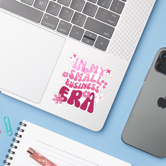 スモールビジネスの時代の僕 Laptop Sticker シール (ノートパソコンとiPhone)