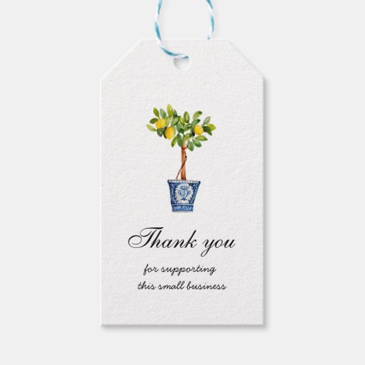 スモールビジネスをサポートしてくれてありがとう ギフトタグ (正面)