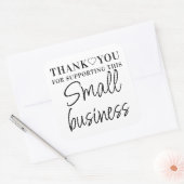 スモールビジネスをサポートしてくれてありがとう スクエアシール (封筒)