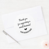 スモールビジネスをサポートしてくれてありがとう ラウンドシール (封筒)