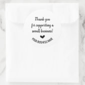 スモールビジネスをサポートしてくれてありがとう ラウンドシール (バッグ)