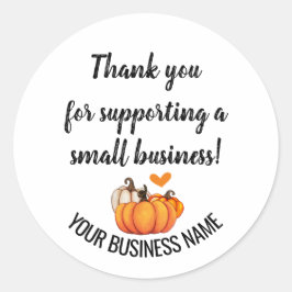 スモールビジネスをサポートしてくれてありがとう ラウンドシール