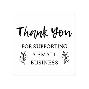 スモールビジネスをサポートしてくれてありがとう ラバースタンプ