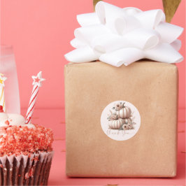 スモールビジネスエレガント赤面ピンクフローラありがとう ラウンドシール