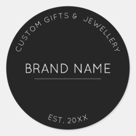 スモールビジネスカスタムのブモダンラックブランド名 ラウンドシール
