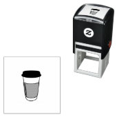 スモールビジネスカフェロイヤリティカードコーヒーカップ セルフインキングスタンプ (インサイチュ)