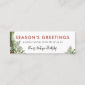 スモールビジネスクリスマスフェスティバルリース スキニー名刺 (正面)