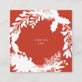 スモールビジネスクリスマスフェスティバルリース スクエア名刺 (裏面)