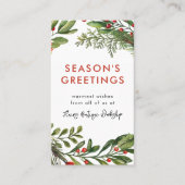 スモールビジネスクリスマスフェスティバルリース 名刺 (正面)