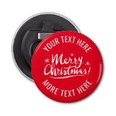 スモールビジネスクリスマスプレゼント用磁気ビール 栓抜き (正面)