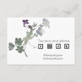 スモールビジネスクーポンパープルありがとう挿入カード エンクロージャーカード (裏面)