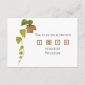 スモールビジネスクーポンピンクありがとうカードを挿入 エンクロージャーカード (裏面)