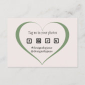 スモールビジネスクーポンピンクありがとうカードを挿入 エンクロージャーカード (裏面)