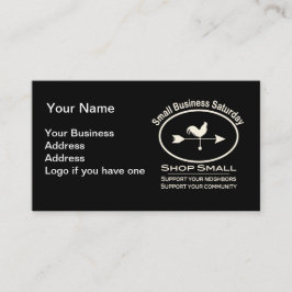 スモールビジネスサタデーアイボリー風見台 名刺