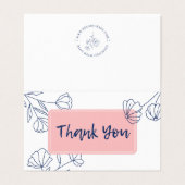 スモールビジネスサンキューカード – スモールノテカード 名刺 (外部フラット)