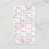 スモールビジネスサンキューショップレビューハート大理石 名刺 (裏面)