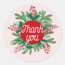 スモールビジネスサンキューホリデーリース赤ピンク