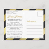 スモールビジネスセールホリデーパーティープロモーション ポストカード (裏面)