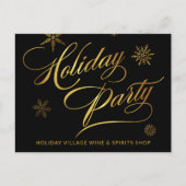 スモールビジネスセールホリデーパーティープロモーション ポストカード (正面)