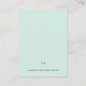 スモールビジネスパーソナライズされたホリデー 名刺 (裏面)