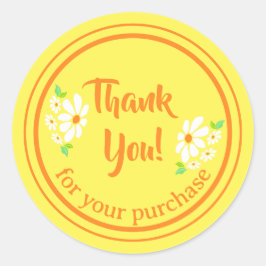 スモールビジネスフラワーありがとうございました ラウンドシール