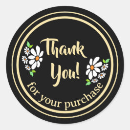 スモールビジネスフラワーありがとうございました ラウンドシール