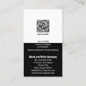 スモールビジネスブラック&ホワイトスノーフレークXX%オフ 割引カード (裏面)