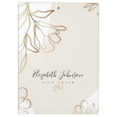 スモールビジネスブランディングライフコーチパーソナライズされた クリップボード (裏面)