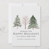 スモールビジネスプロフェッショナルパーソナライズされたクリスマス シーズンカード (正面)