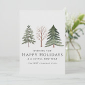 スモールビジネスプロフェッショナルパーソナライズされたクリスマス シーズンカード (スタンド正面)