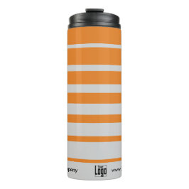 スモールビジネスプロモーションのロゴ名グレーオレンジ タンブラー