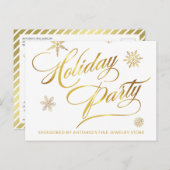 スモールビジネスホリデーセールプロモーションホイルフェイクス ポストカード (正面/裏面)